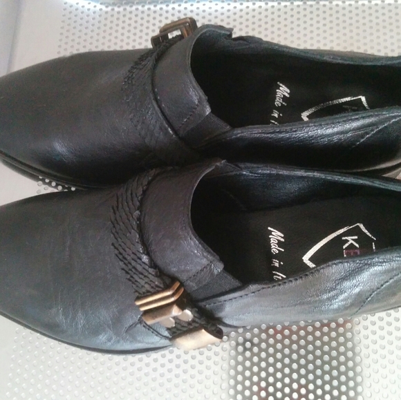 Women's Size  38.5 EU,  KBR Black Genuine Leather - Picture 2 of 14